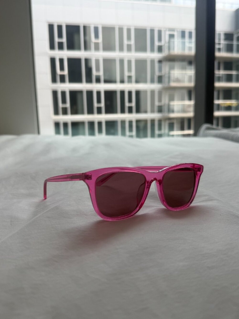 Saint Laurent SL 587K Sunglasses Hot Pink Acetate w/ Case